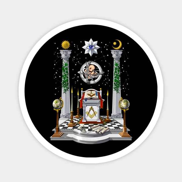 Masonic Lodge Altar Magnet by underheaven